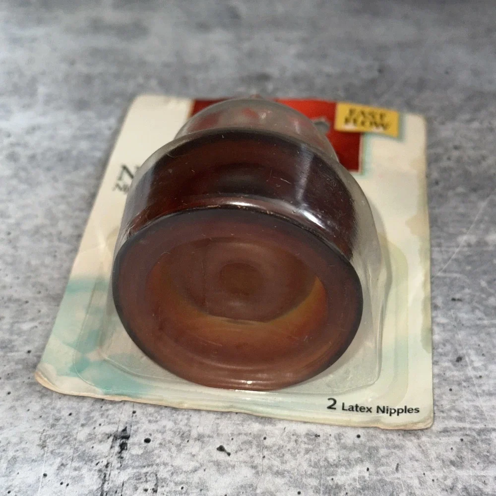 Vintage Playtex Natural Action Flat Top Latex Baby Bottle Nipples Fast Flow  (G)